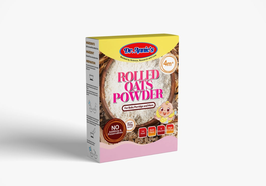 Rolled Oats Powder 6m+(Dr Annie Cereal.)Paper Box 500g